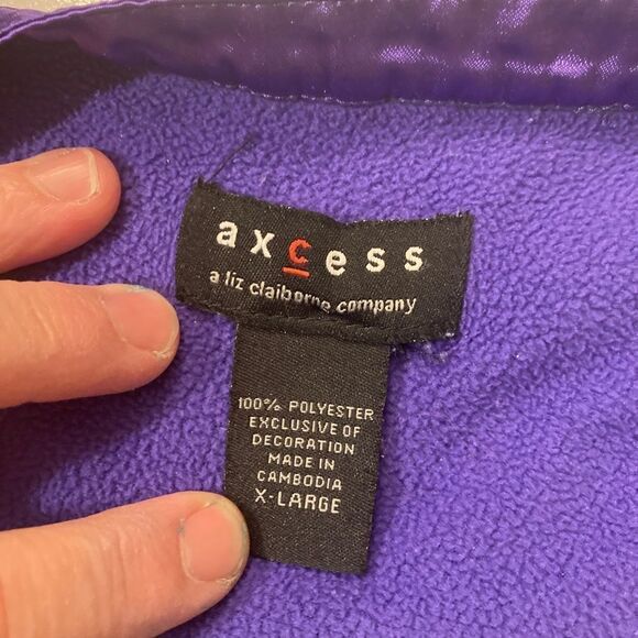Axcess purple fleece snuggly top - Picture 6 of 7